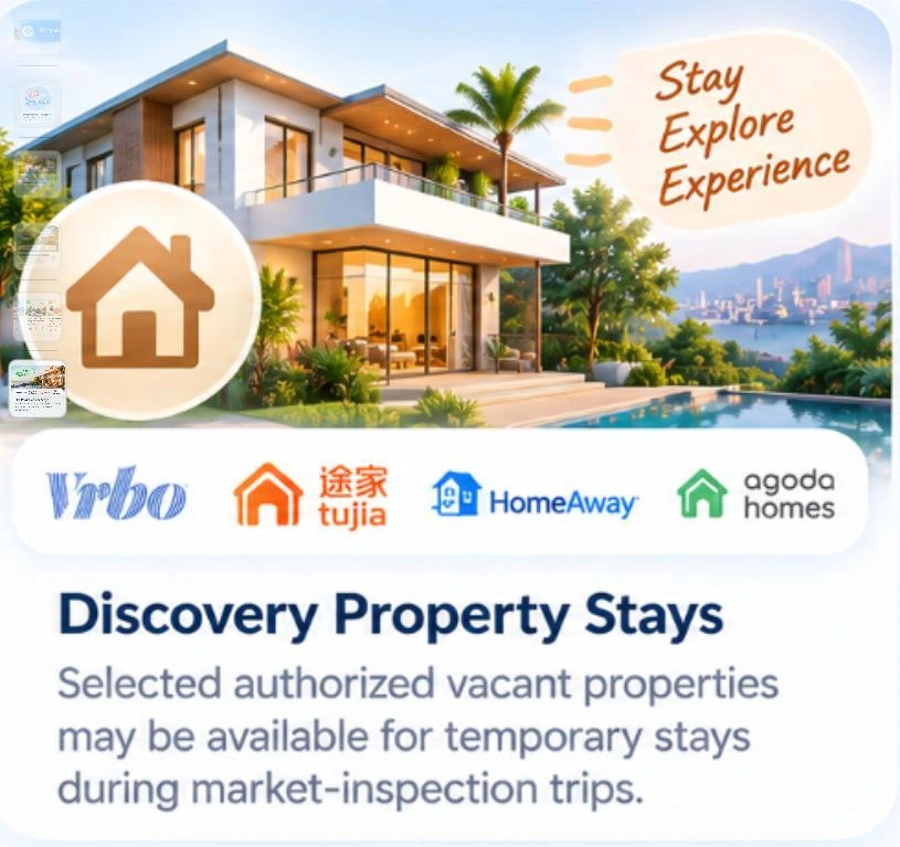 Property discovery and local experience illustration from the program brief